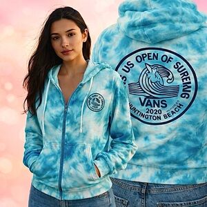 Vans Aqua Tie-Dye Surf Hoodie Size XS